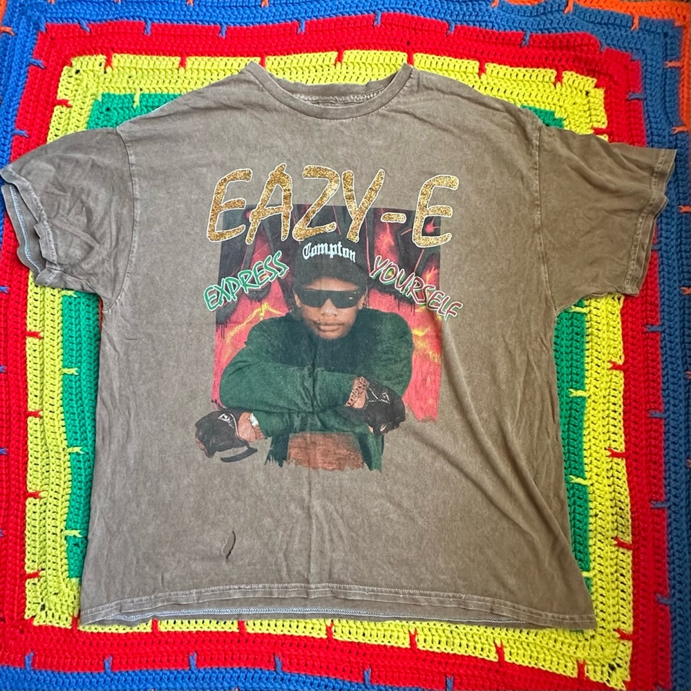 Brown Eazy-E Graphic T-Shirt